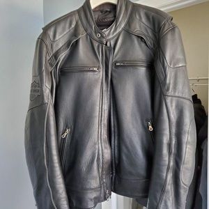 Large Harley Davidson Skull Leather Jacket